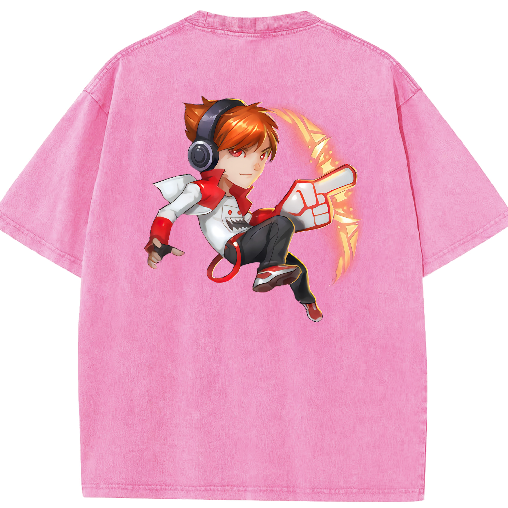 リーグ・オブ・レジェンド League of Legends LOL 綿100% ヴィンテージ風 半袖Tシャツ（背面プリント）